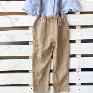 Zara pants / suspenders